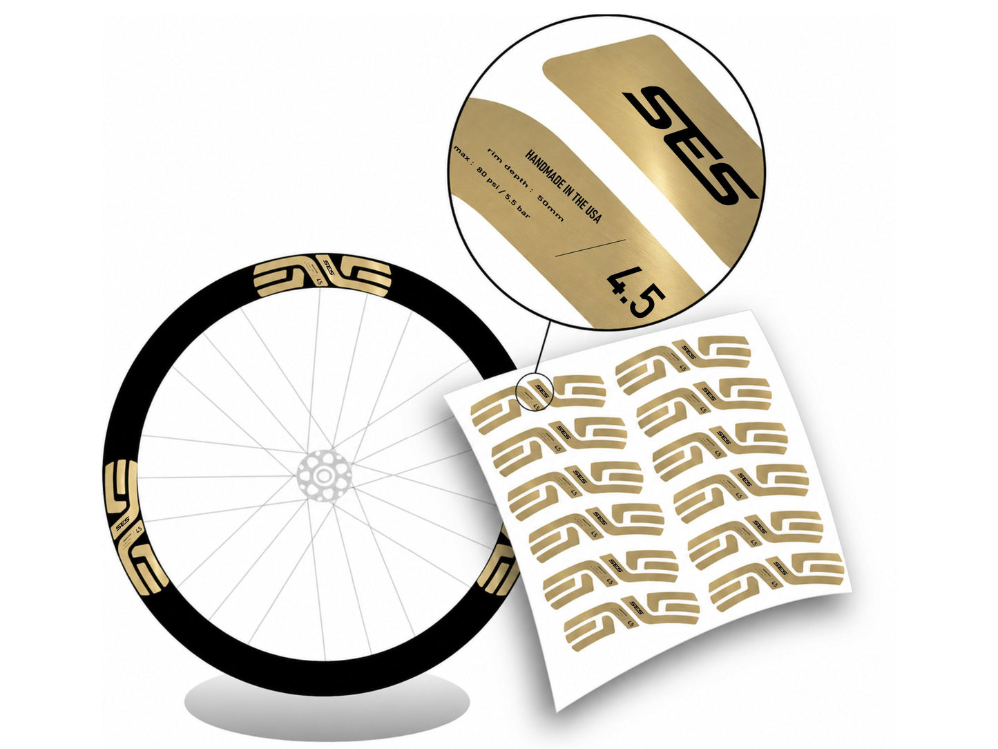 Enve ses 4.5 Adesivi per cerchio 50mm