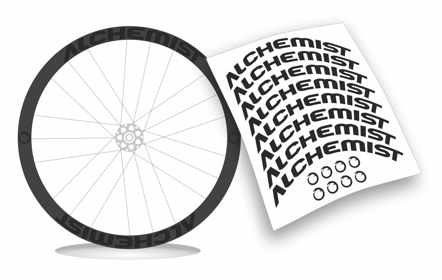 Alchemist adesivi cerchio personalizzati