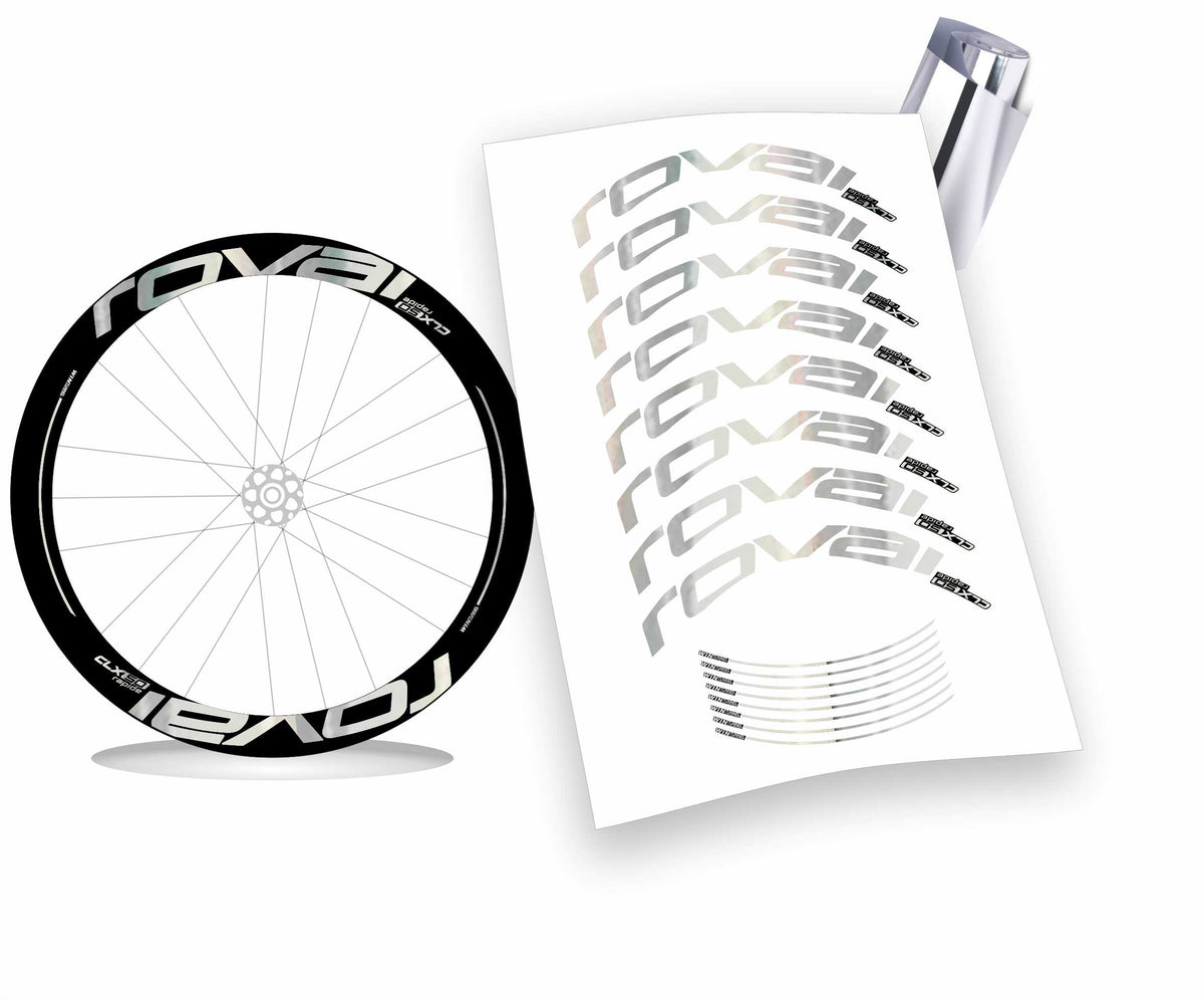 Roval CLX 50 rapide scritte piene kit adesivi per cerchi bicicletta da corsa