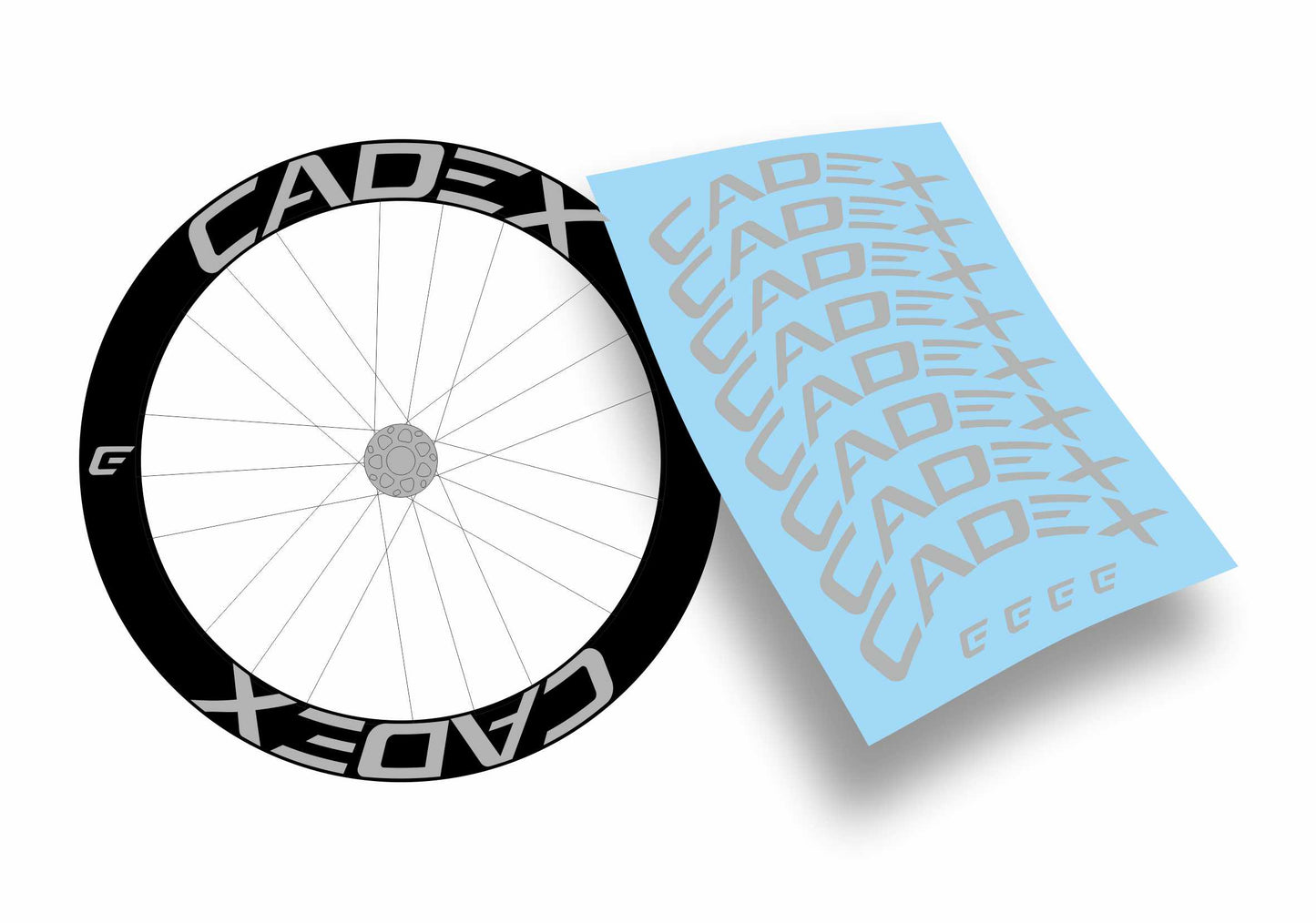 Cadex adesivi per cerchio bicicletta 60mm