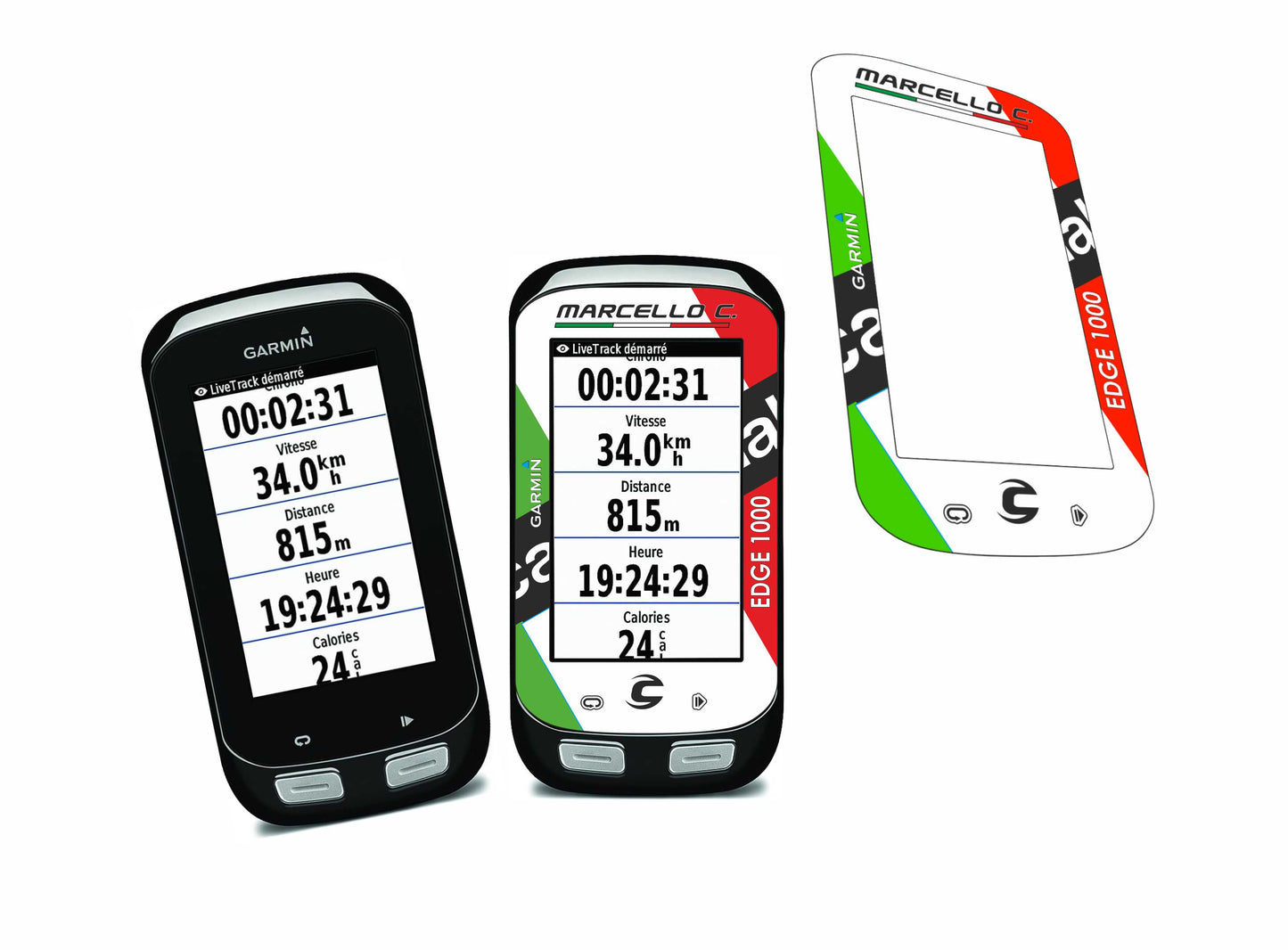 Adesivo cover schermo garmin edge 1000 personalizzato