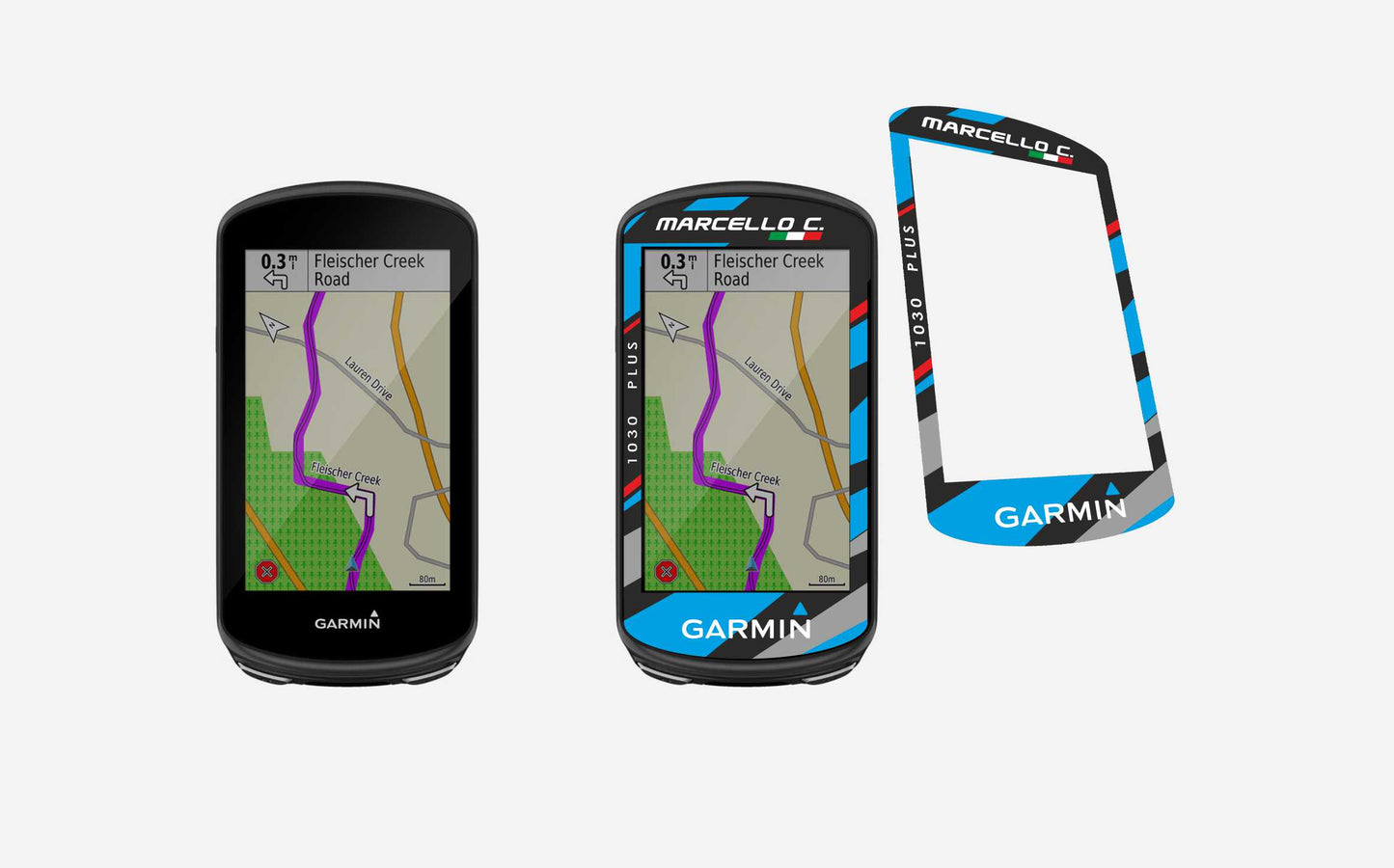 Adesivo cover schermo garmin 1030 plus personalizzato