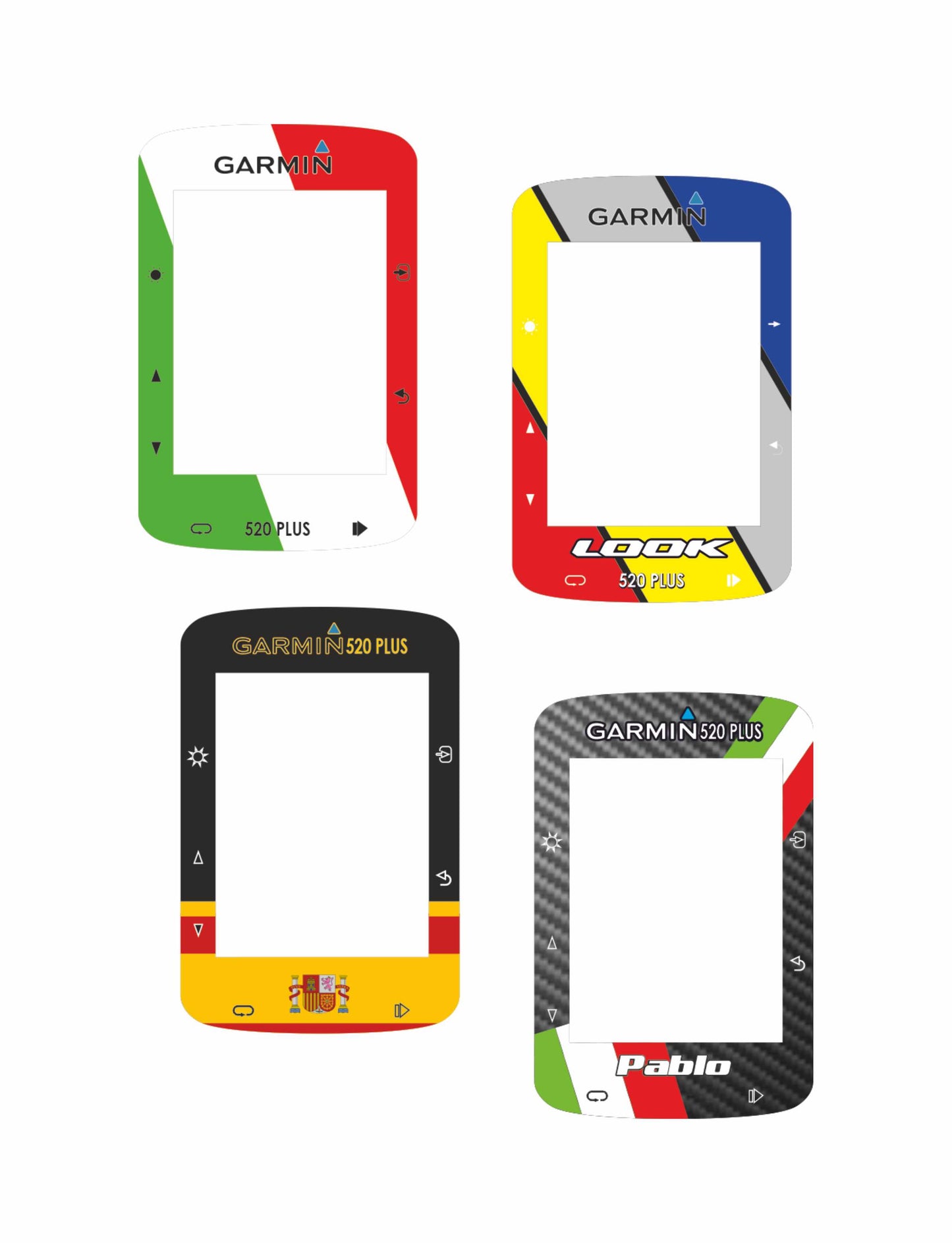 Adesivo cover schermo garmin 520 -520 plus personalizzato