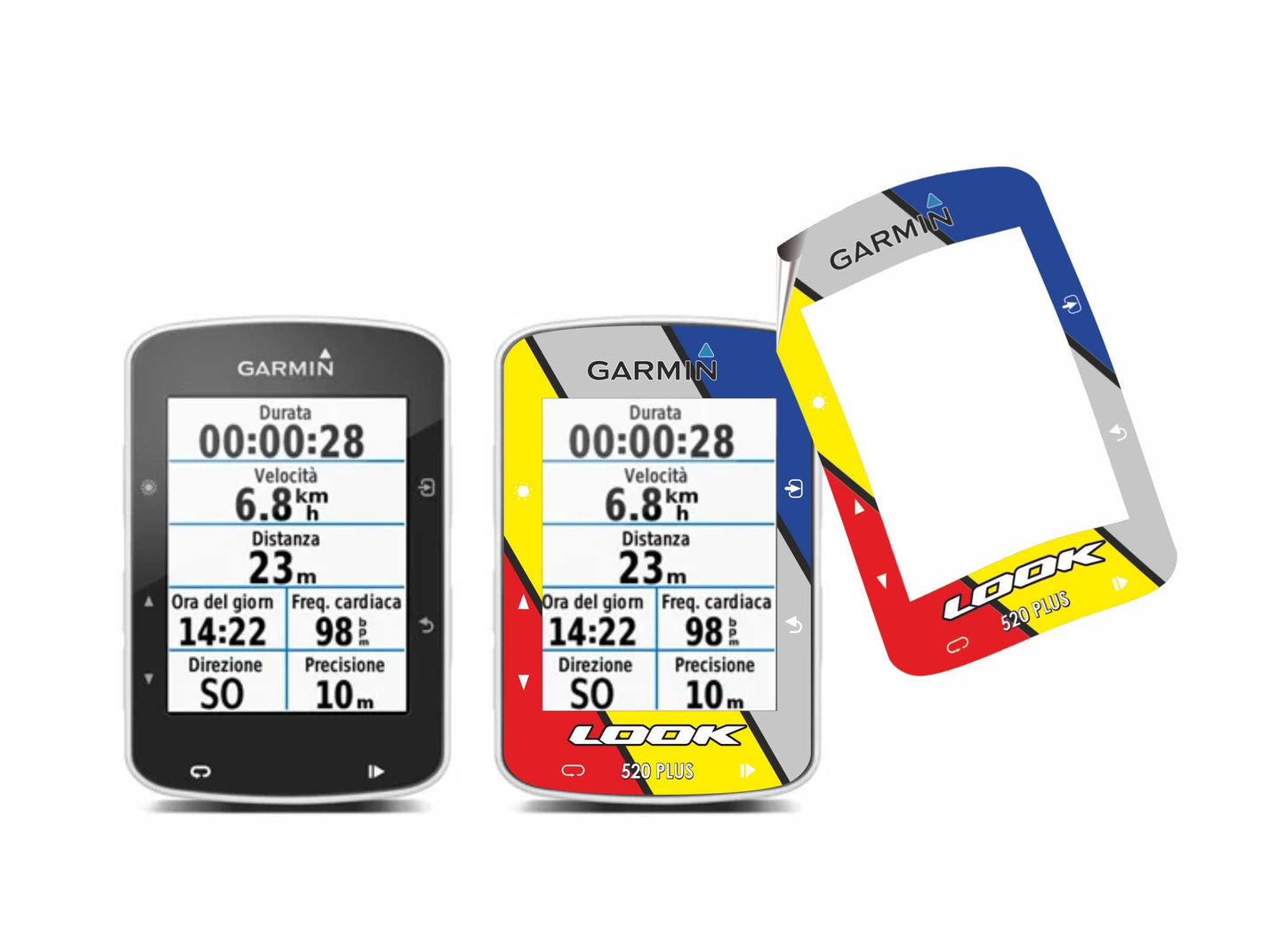 Adesivo cover schermo garmin 520 -520 plus personalizzato