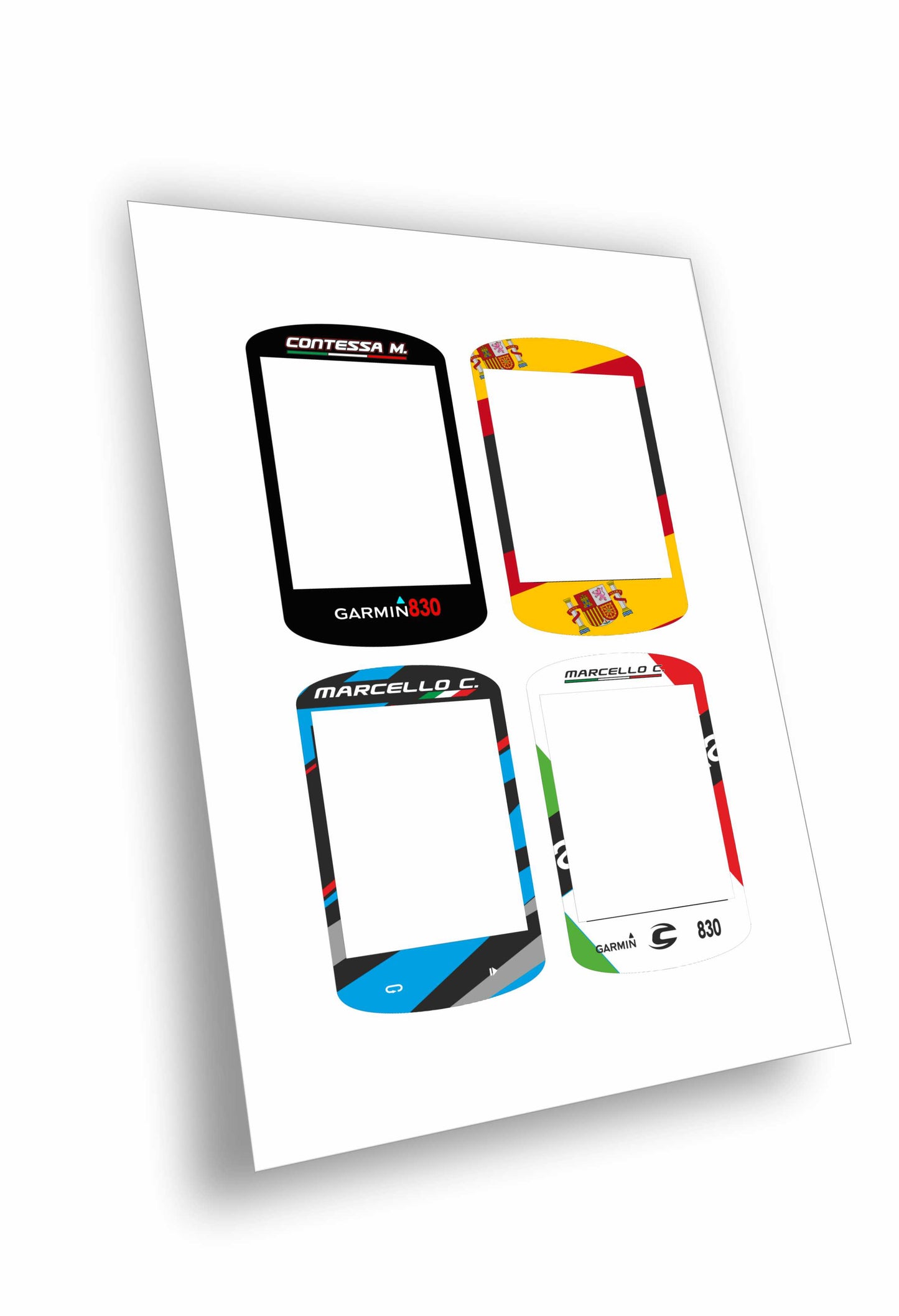 Adesivo cover schermo garmin 830-530 personalizzato