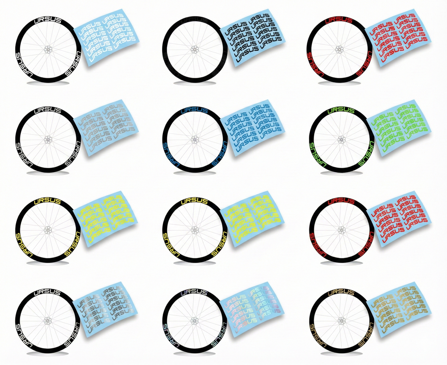 Ursus adesivi cerchio personalizzati