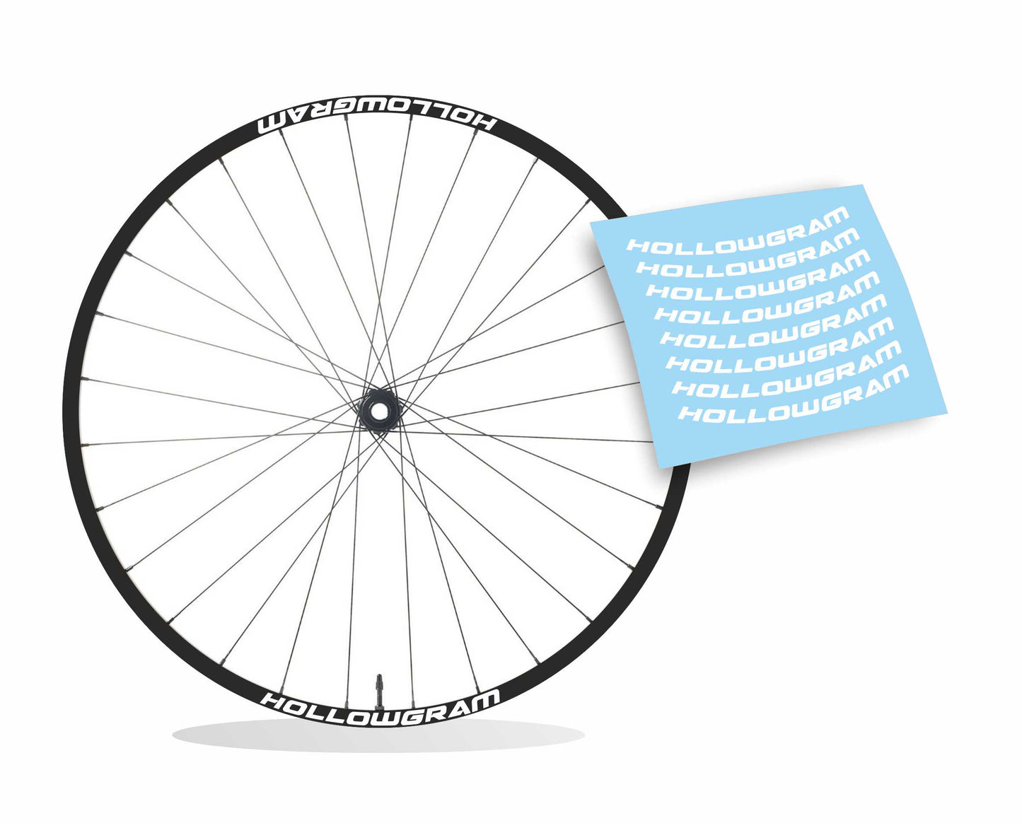 Hollowgram adesivi ruote bicicletta