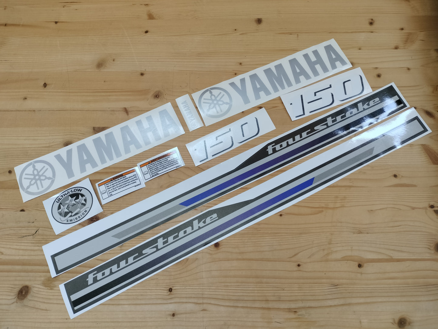 Yamaha Four Stroke 150 HP adesivi sticker motoscafo barca motore fuoribordo