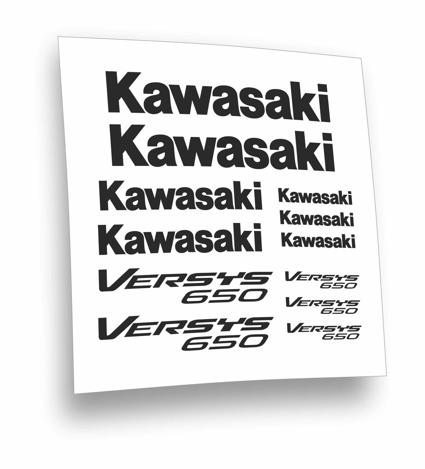 adesivi stickers Kawasaki Versis 650
