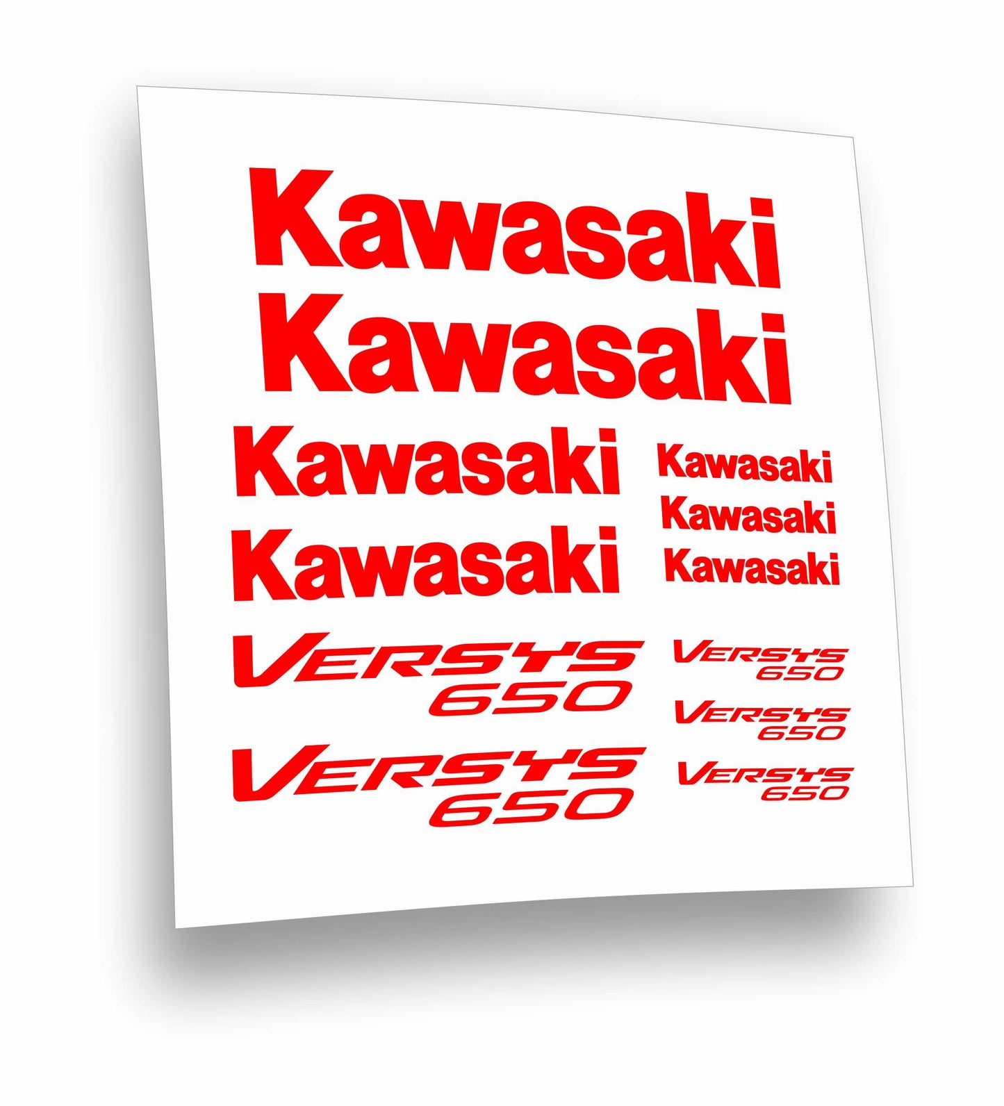 adesivi stickers Kawasaki Versis 650