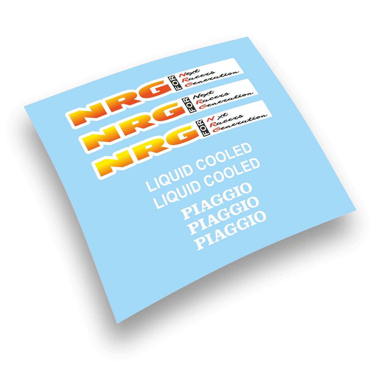 adesivi decals moto scooter piaggio nrg sfumato