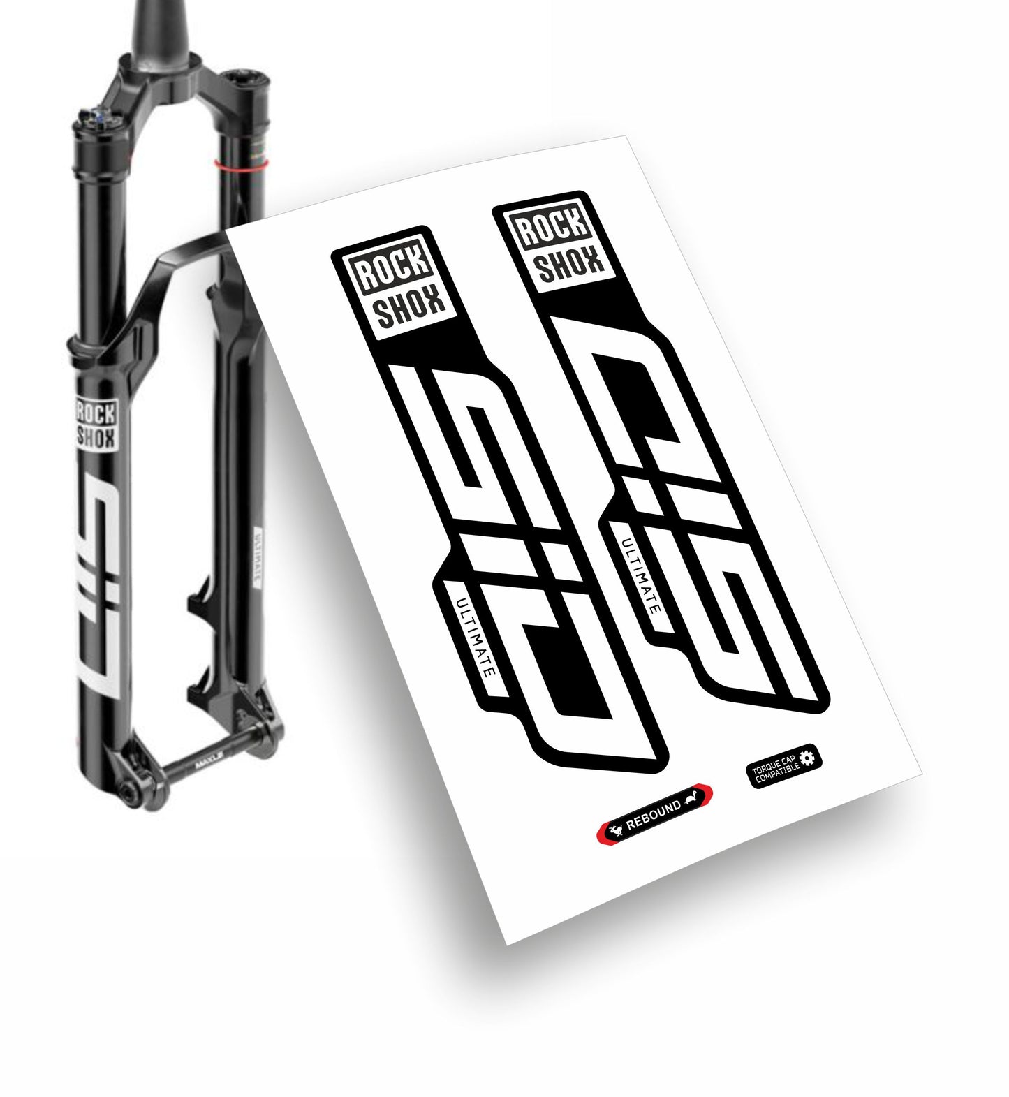 Rock shox Sid ultimate rd 2p 3p 29'' 120mm boost adesivi forcella bicicletta