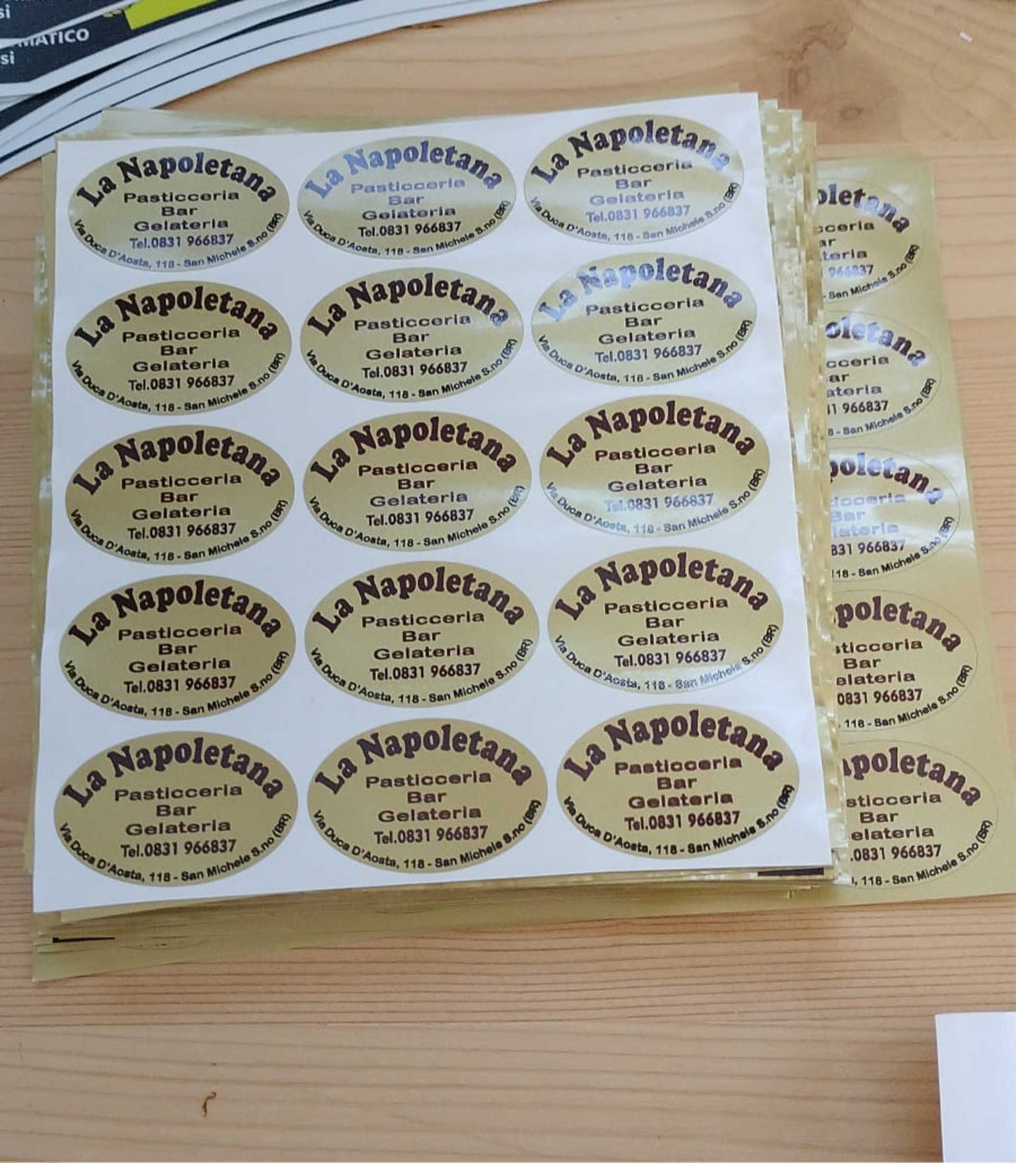 Adesivi stickers bollini decalcomanie in PVC