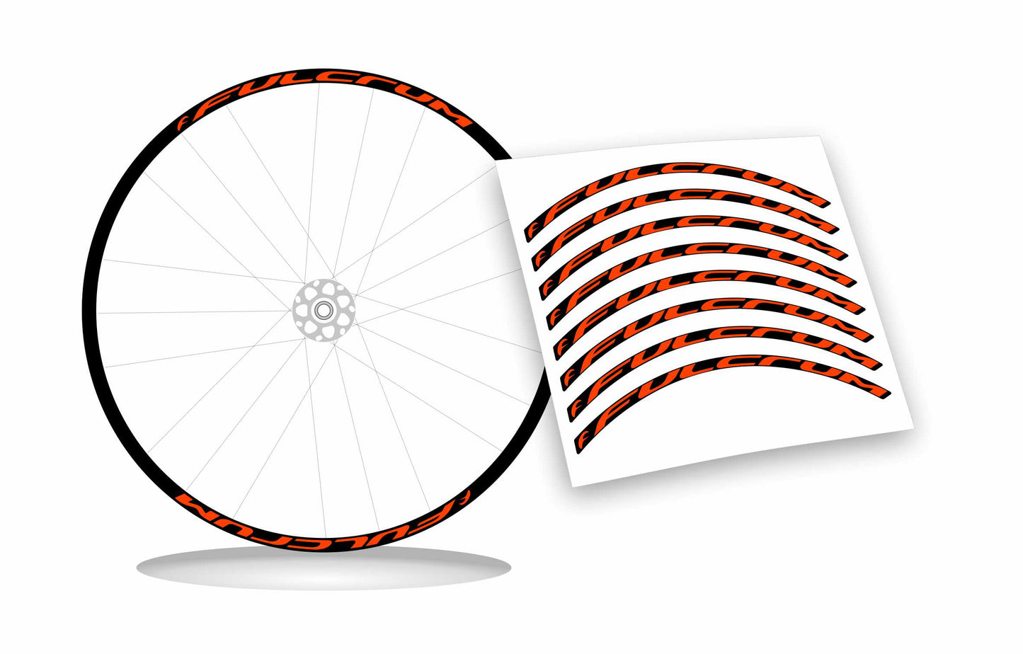 adesivi per ruote fulcrum stickers per cerchi bici