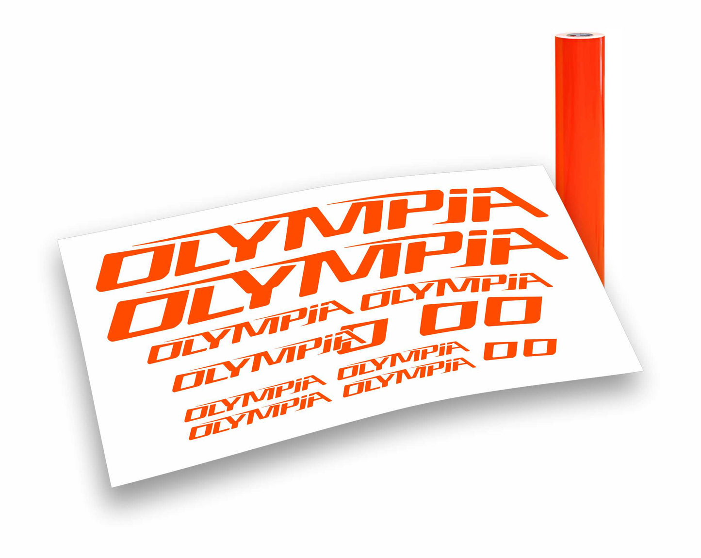 OLYMPIA kit adesivi bicicletta colori personalizzati anche fluo