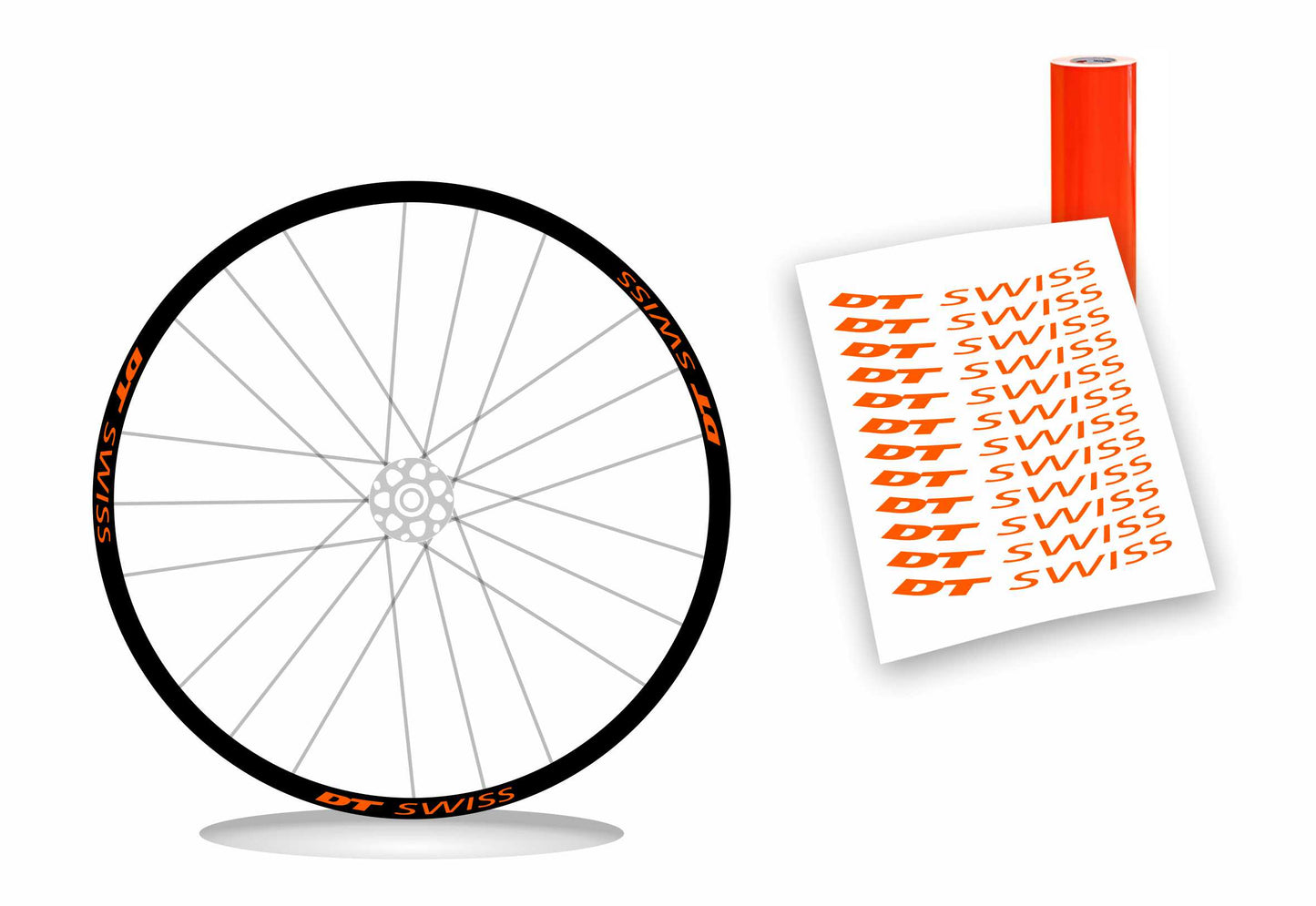adesivi cerchi DT SWISS 17 x 1,5 wheel stickers 12 pz