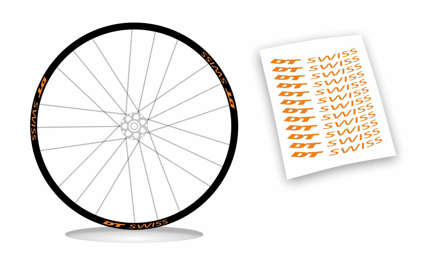 adesivi cerchi DT SWISS 17 x 1,5 wheel stickers 12 pz