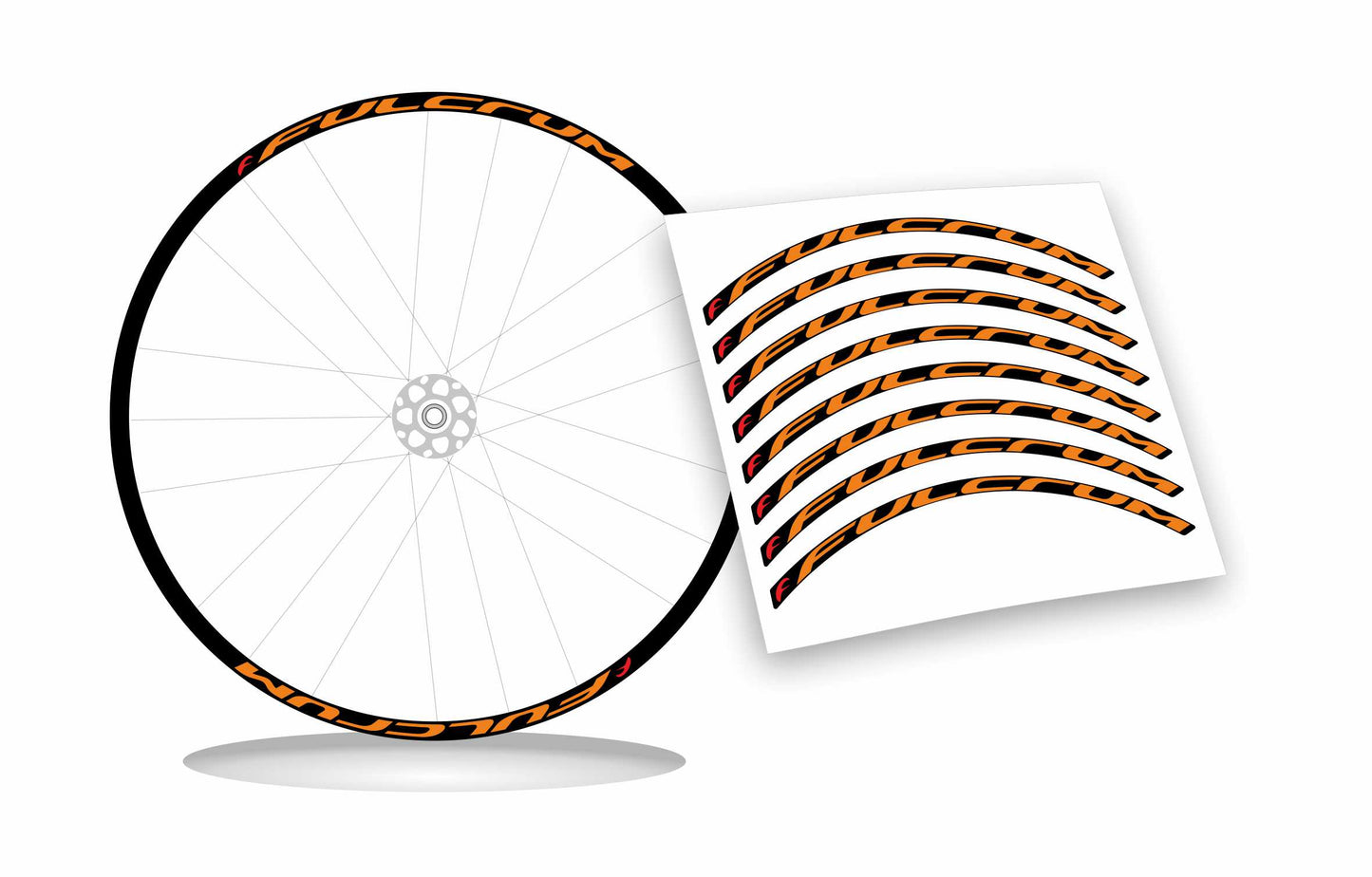 adesivi per ruote fulcrum stickers per cerchi bici
