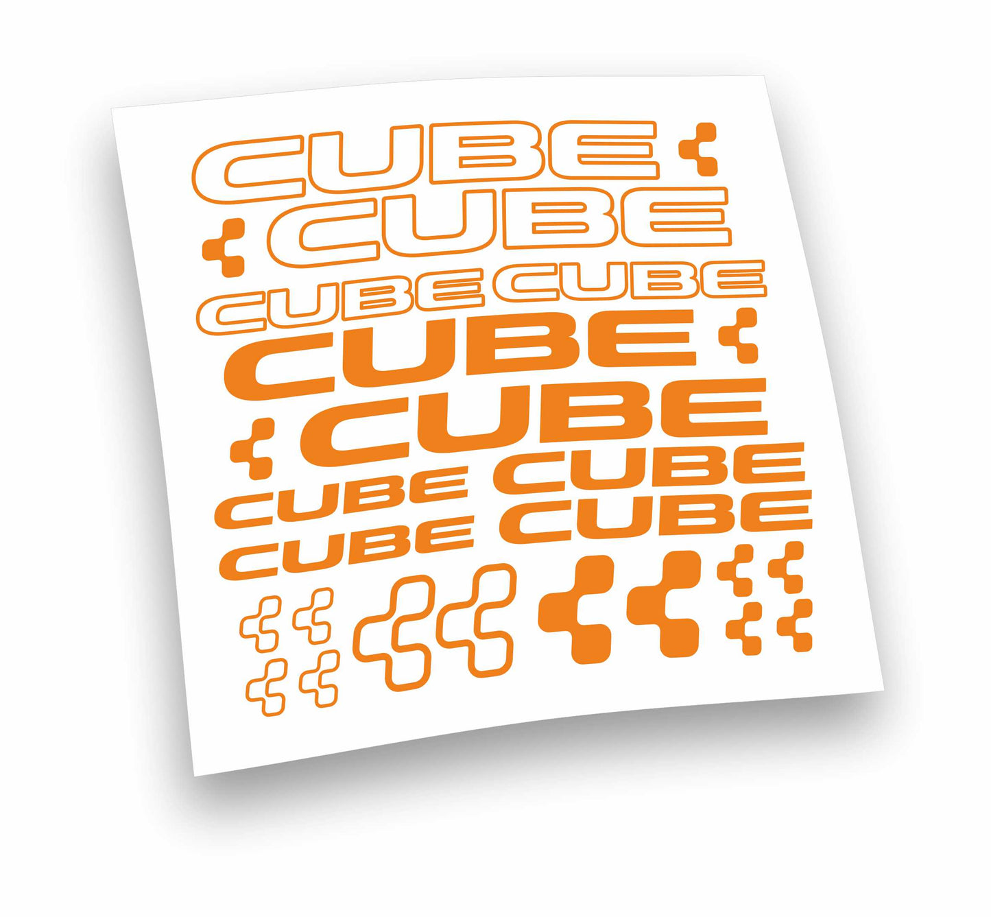 CUBE kit adesivi per mountain bike e bici da corsa completo 22 pezzi
