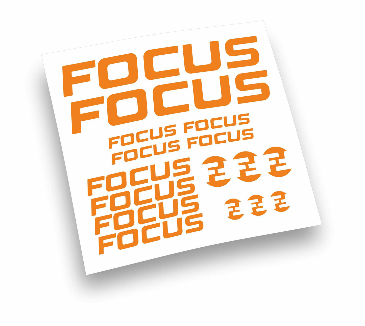 Focus kit adesivi per mountain bike e bici da corsa completo 16 pezzi