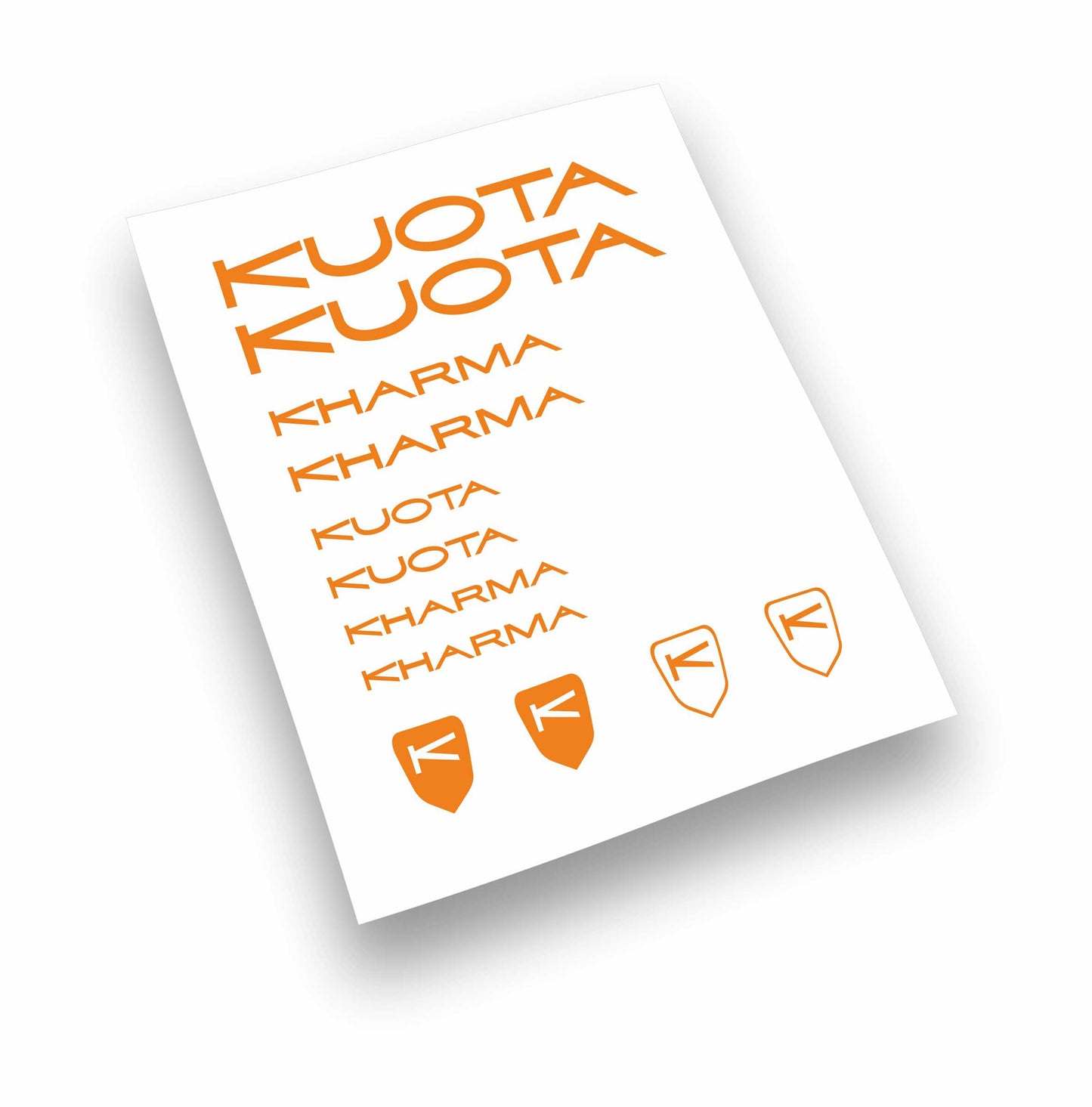 Kit adesivi bici telaio KUOTA KHARMA bdc colori a scelta 12 Pz