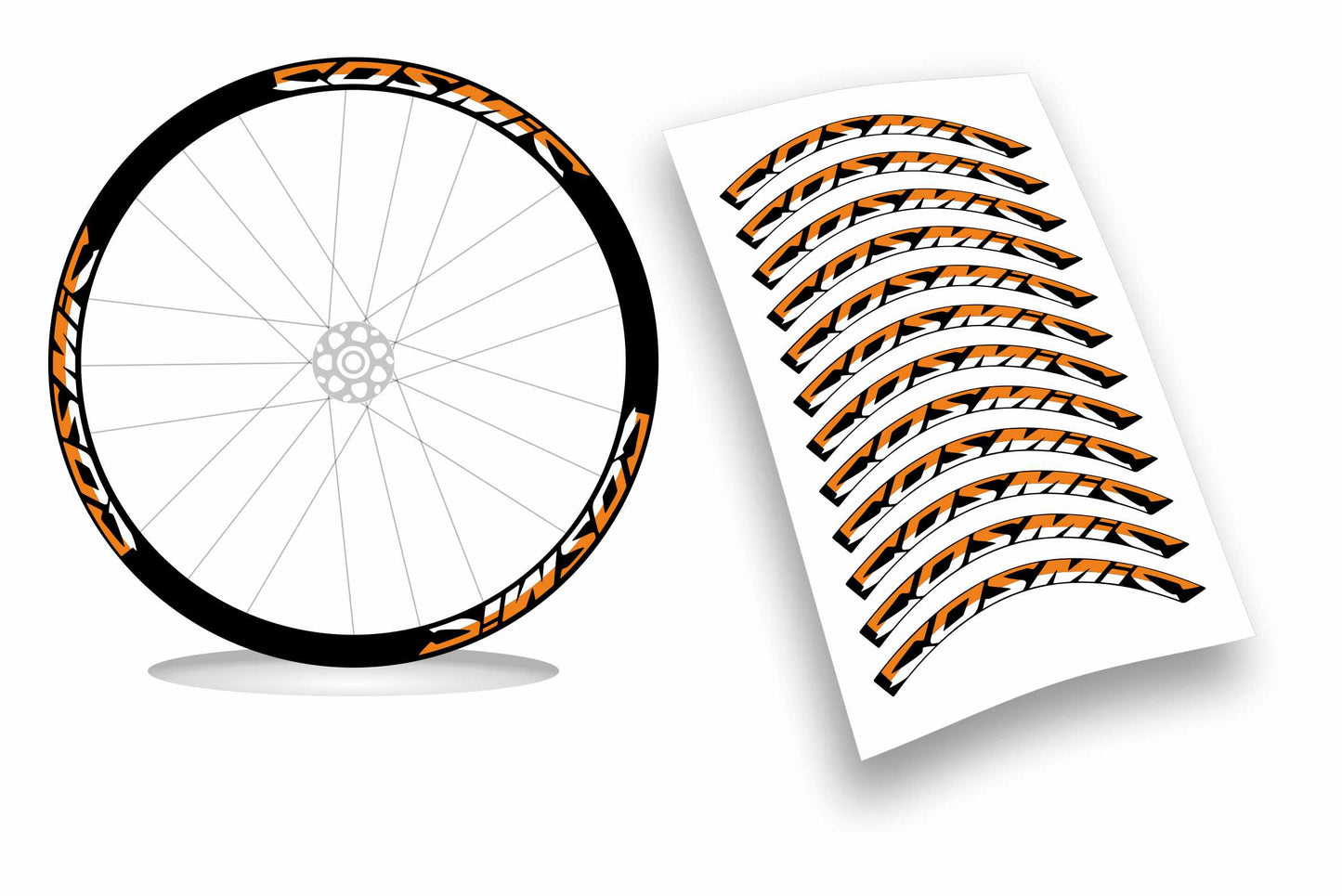 adesivi mavic COSMIC BICOLORE 12 pezzi wheel stickers two-coloured
