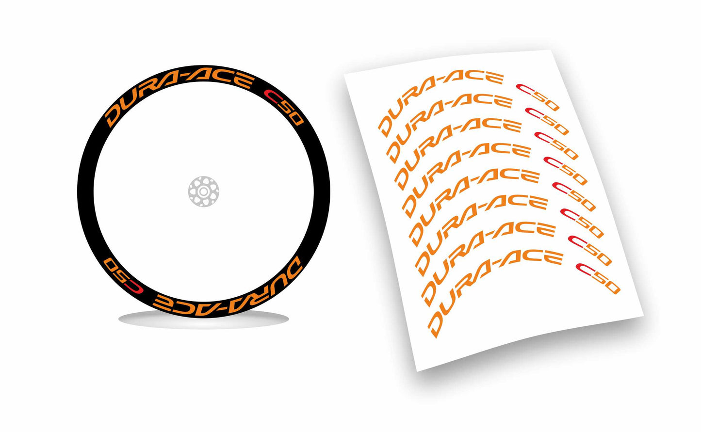dura-ace c50 shimano kit adesivi stickers per ruote