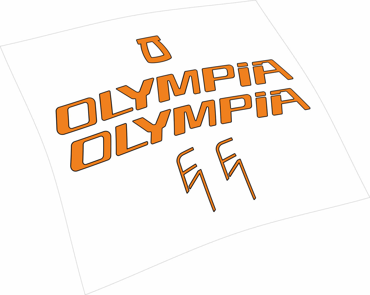 Olympia F1 kit adesivi telaio mtb colori personalizzabili 2022