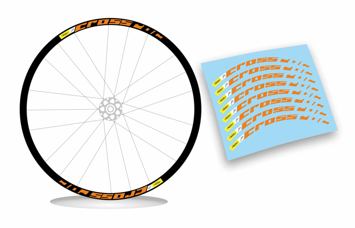 Adesivi cerchi bici mtb MAVIC CROSSROC Anche fluorescente 26-27,5-29 pollici