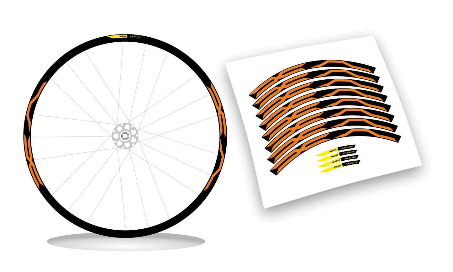 kit adesivi cerchi bici mtb mavic XA ELITE colore personalizzato antigraffio
