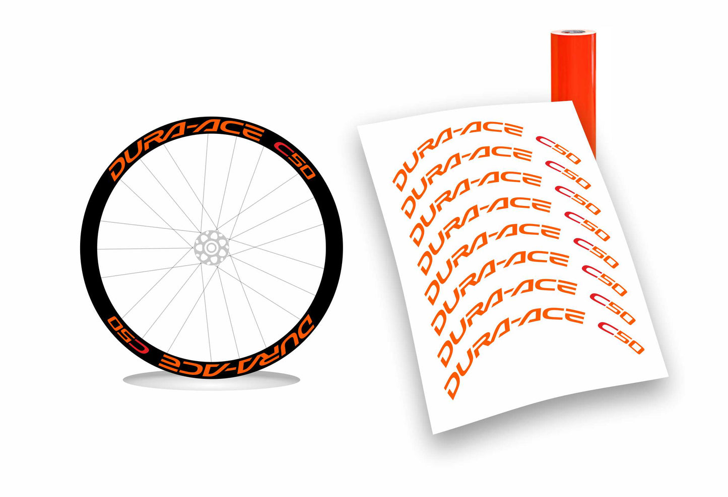 dura-ace c50 shimano kit adesivi stickers per ruote