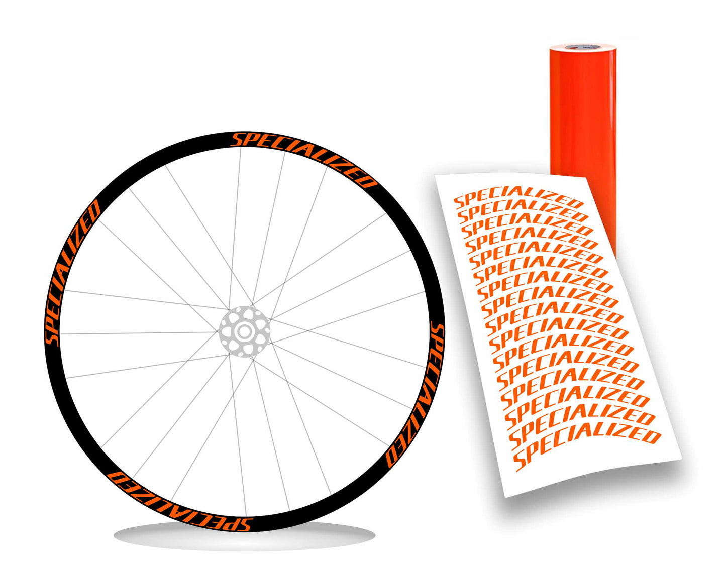 Specialized kit adesivi cerchi bici mtb bdc 16 pezzi colore personalizzato
