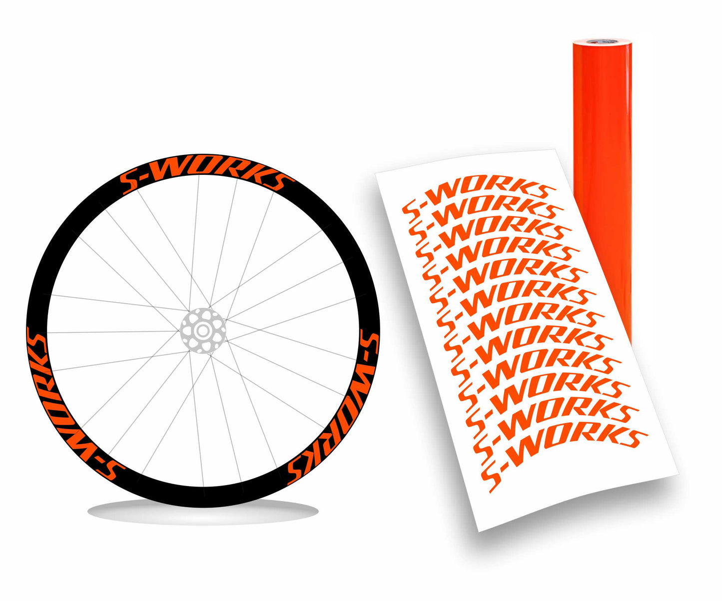 Kit adesivi personalizzato cerchi bici da corsa specialized s-works 12pezzi