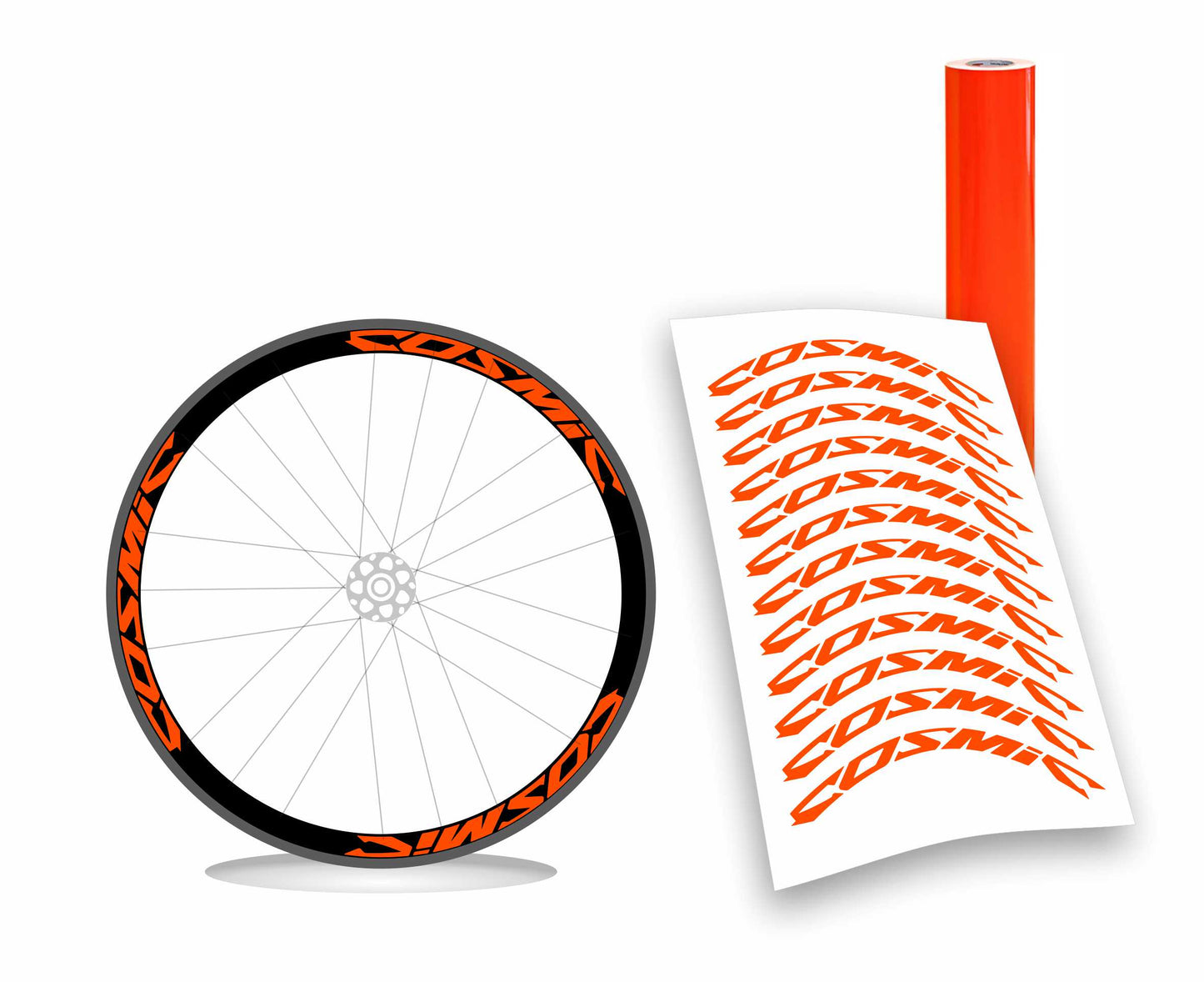 mavic COSMIC pre-spaziato adesivi ruote bici da corsa wheel stickers colori personalizzati