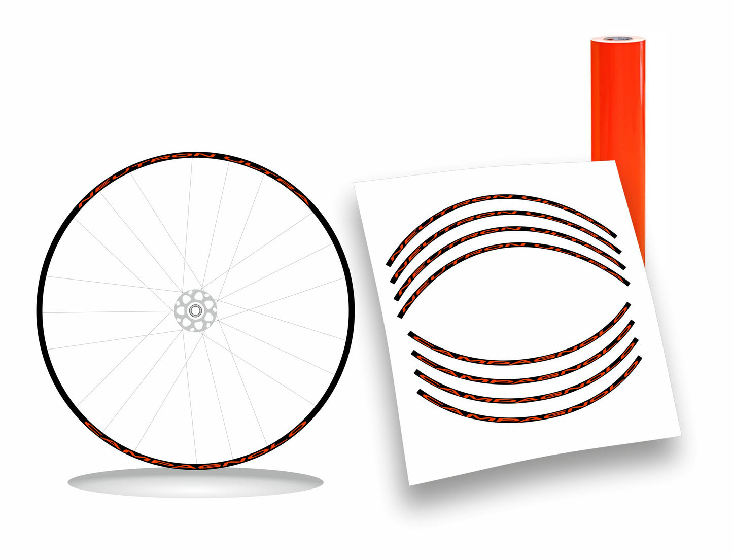 Campagnolo Neutron Ultra - Kit adesivi cerchi bicicletta da corsa 28"