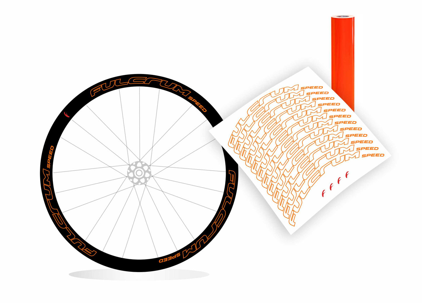 Fulcrum Racing speed profilo 40/35mm adesivi stickers cerchi bici da corsa personalizzati