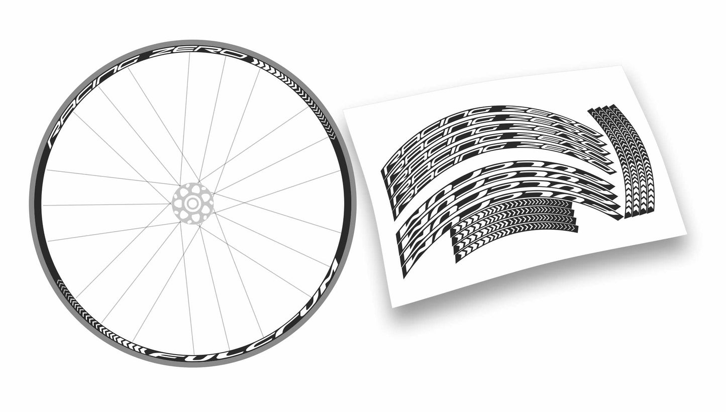 Kit completo adesivi cerchi bici da corsa fulcrum racing zero colore personalizzato stickers
