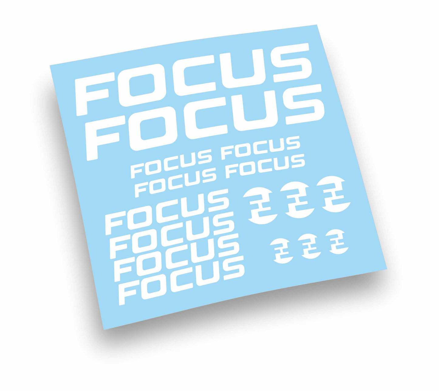 Focus kit adesivi per mountain bike e bici da corsa completo 16 pezzi