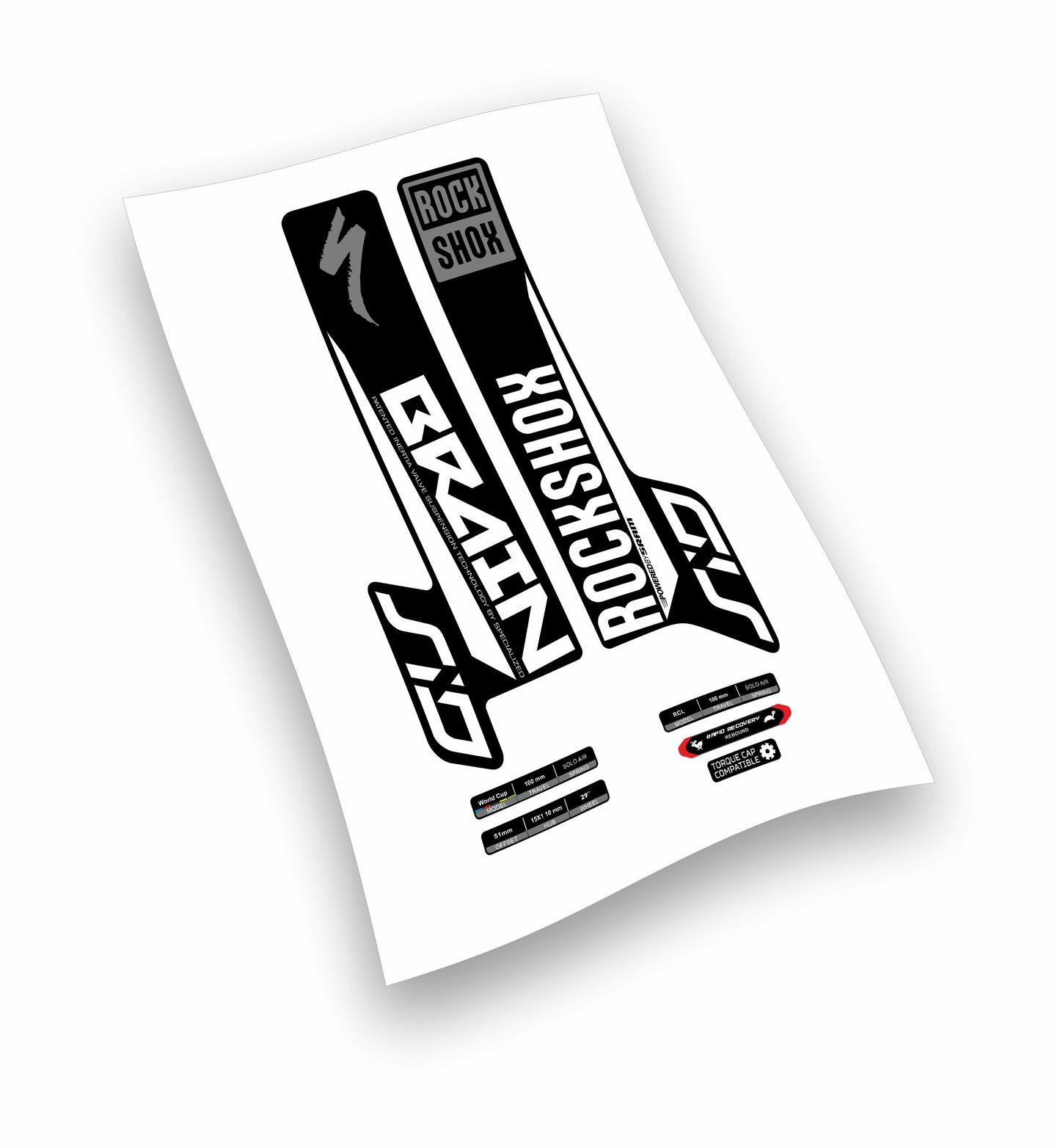 Rock shox Sid Brain 29" - anno 2018 - adesivi personalizzati per forcella