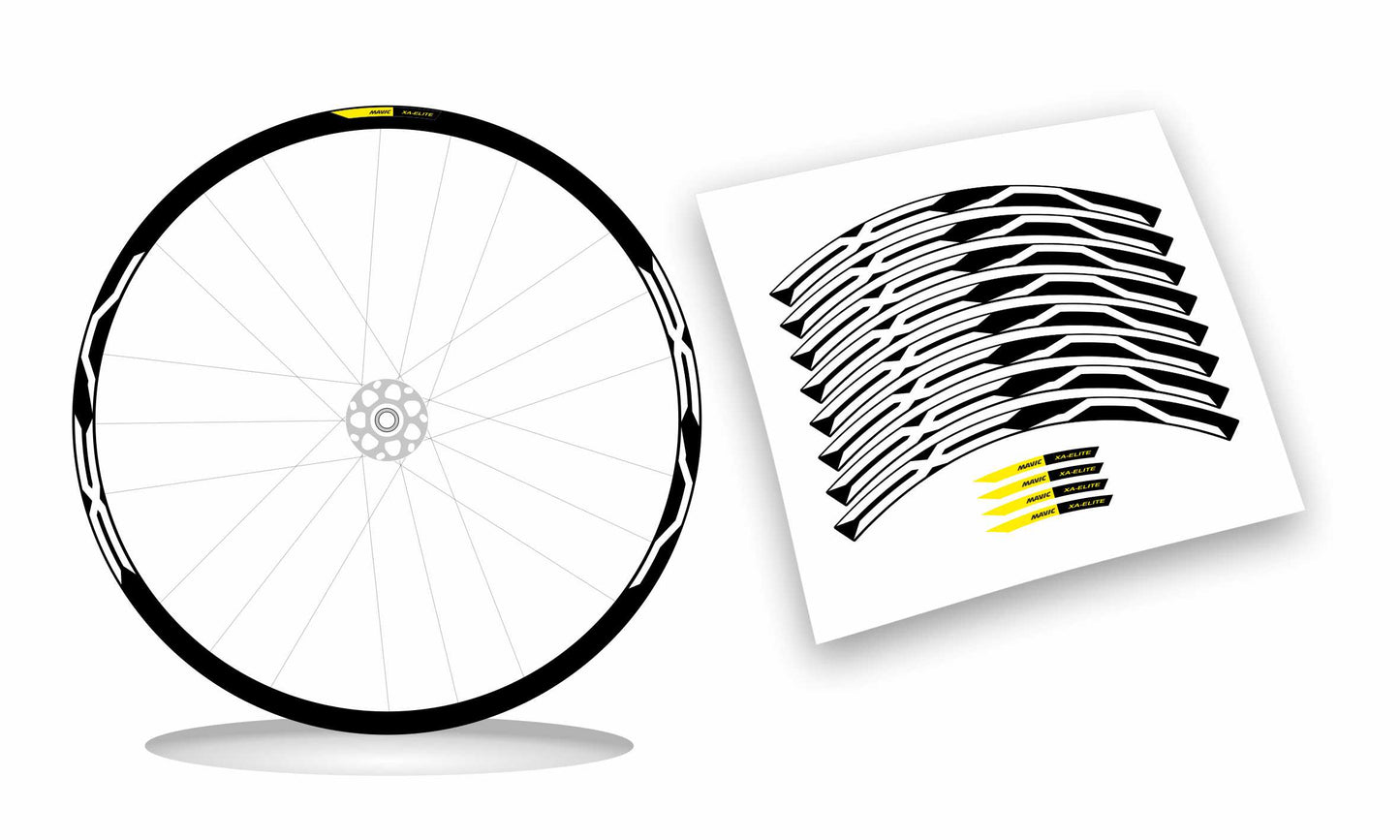 kit adesivi cerchi bici mtb mavic XA ELITE colore personalizzato antigraffio