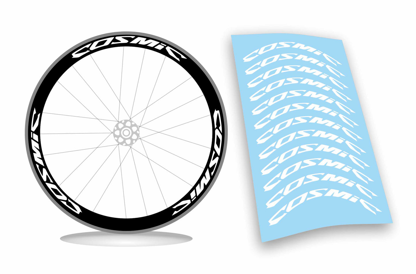 mavic COSMIC altezza 2,2 cm kit adesivi stickers per ruote
