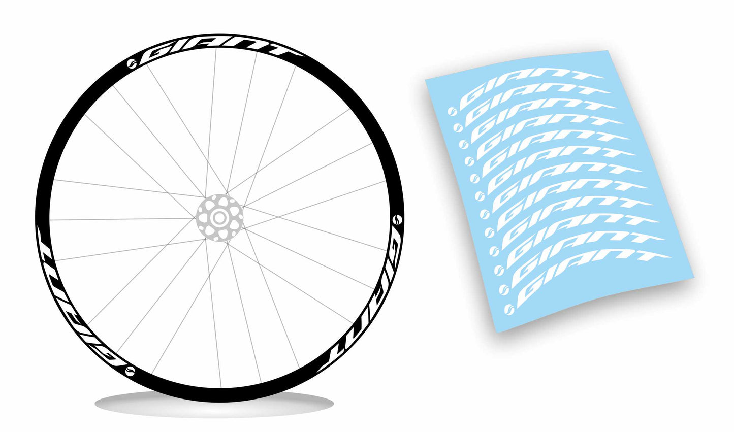 Giant kit adesivi cerchio personalizzati