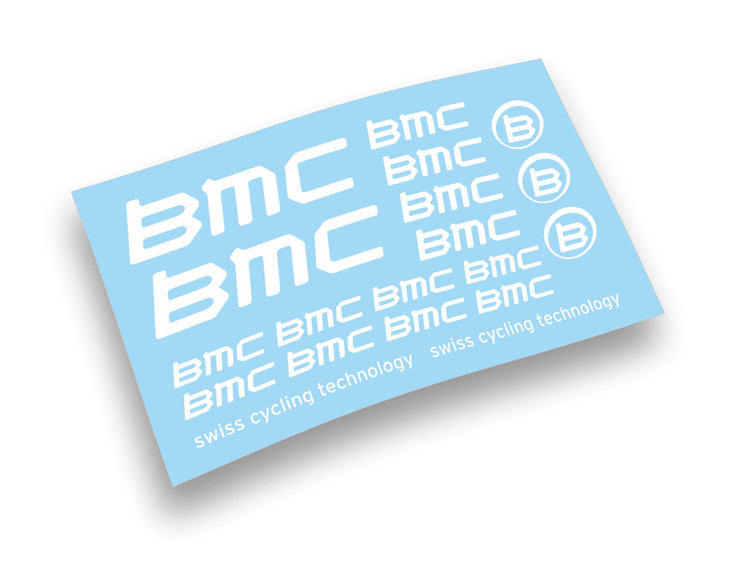 Kit adesivi bici telaio BMC SWISS CYCLING TECHNOLOGY bdc mtb colori a scelta 19PEZZI