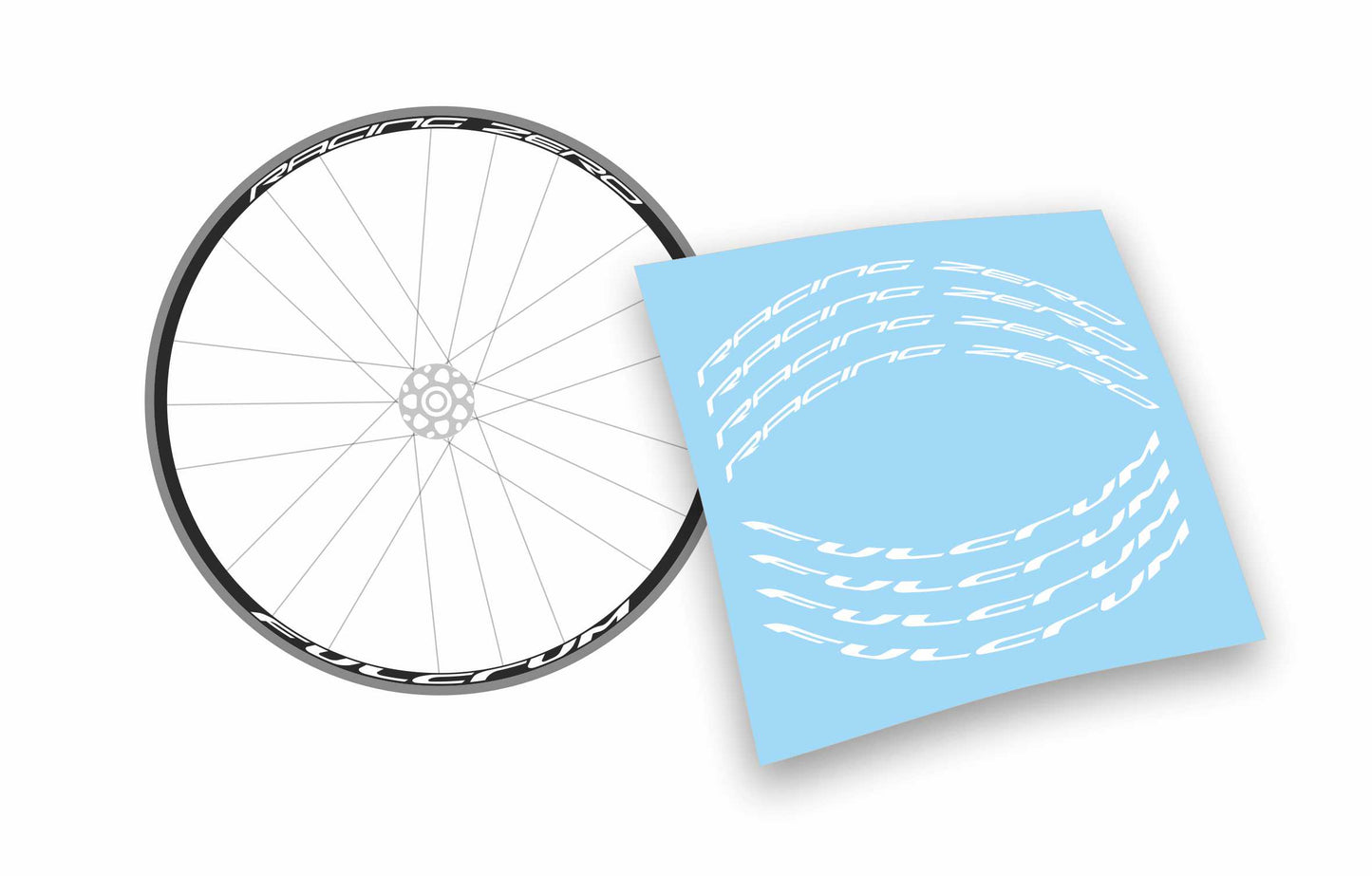 Kit adesivi cerchi bici da corsa fulcrum racing zero personalizzati stickers