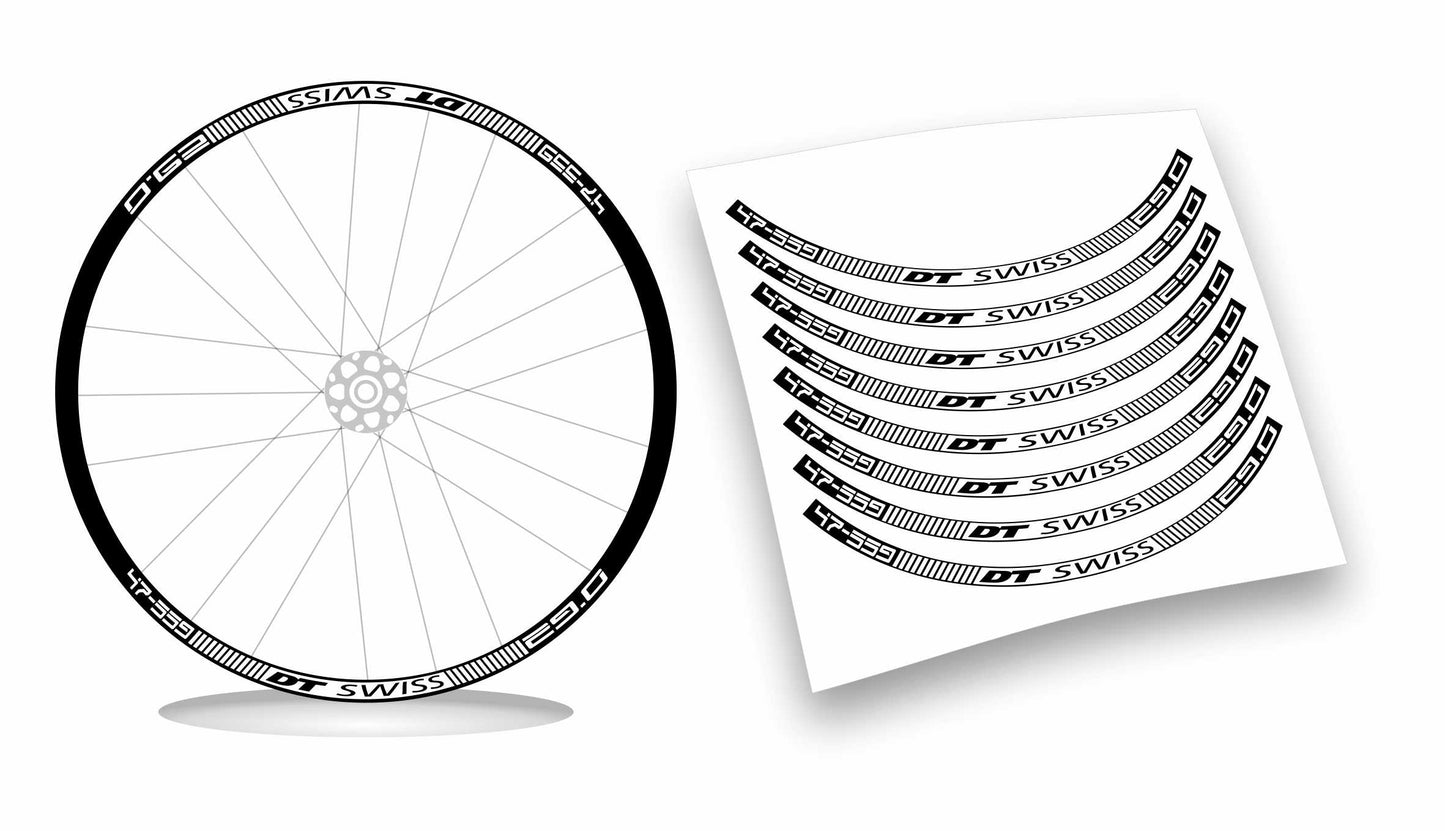 dt swiss 47-559 adesivi ruote bicicletta colori personalizzabili 8pz