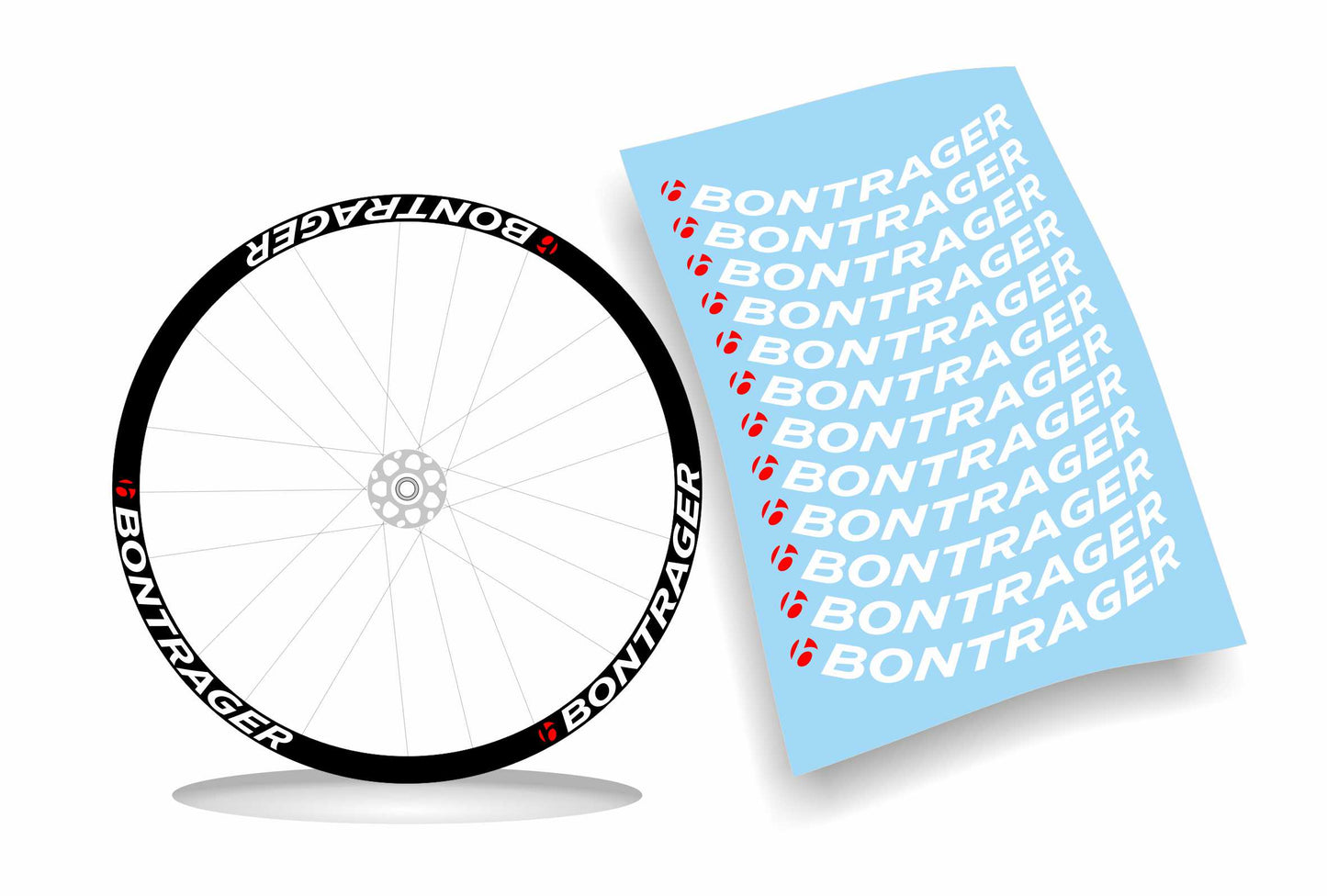 bontrager adesivi cerchi bici personalizzabili h2,4cm