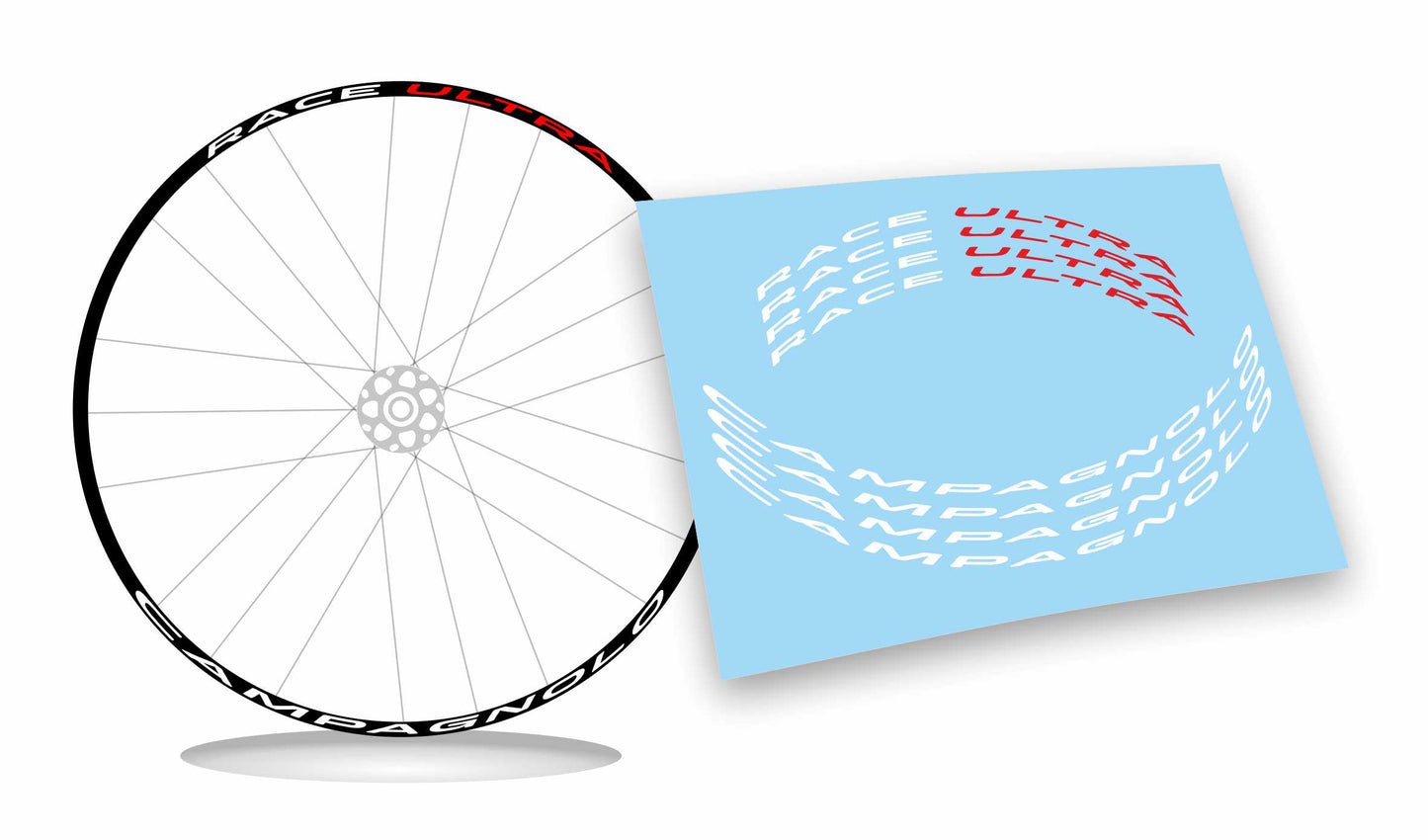 Adesivi campagnolo ultra race colore personalizzato