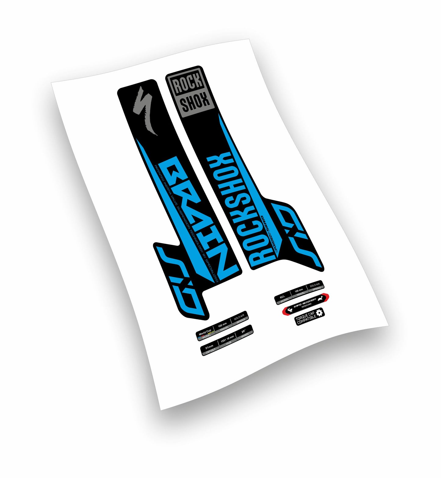 Rock shox Sid Brain 29" - anno 2018 - adesivi personalizzati per forcella