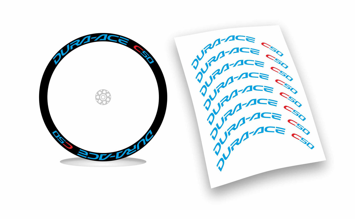 dura-ace c50 shimano kit adesivi stickers per ruote