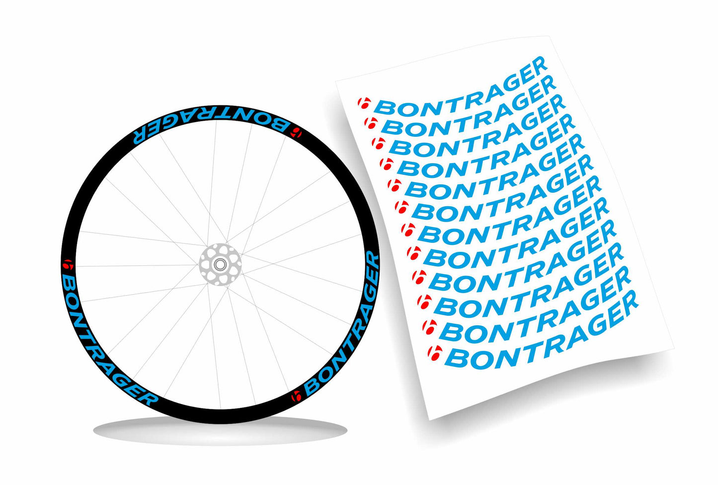 bontrager adesivi cerchi bici personalizzabili h2,4cm